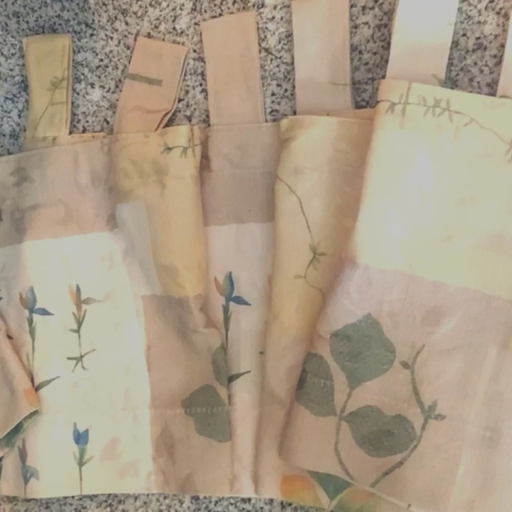 Vintage Martex patchwork Valance Curtain